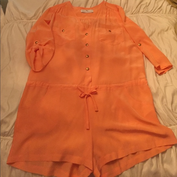 Amanda Uprichard Pants - Peach Romper